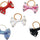 Equitheme Braiding Bows With Clear Strass #colour_black-light blue-pink-white-red