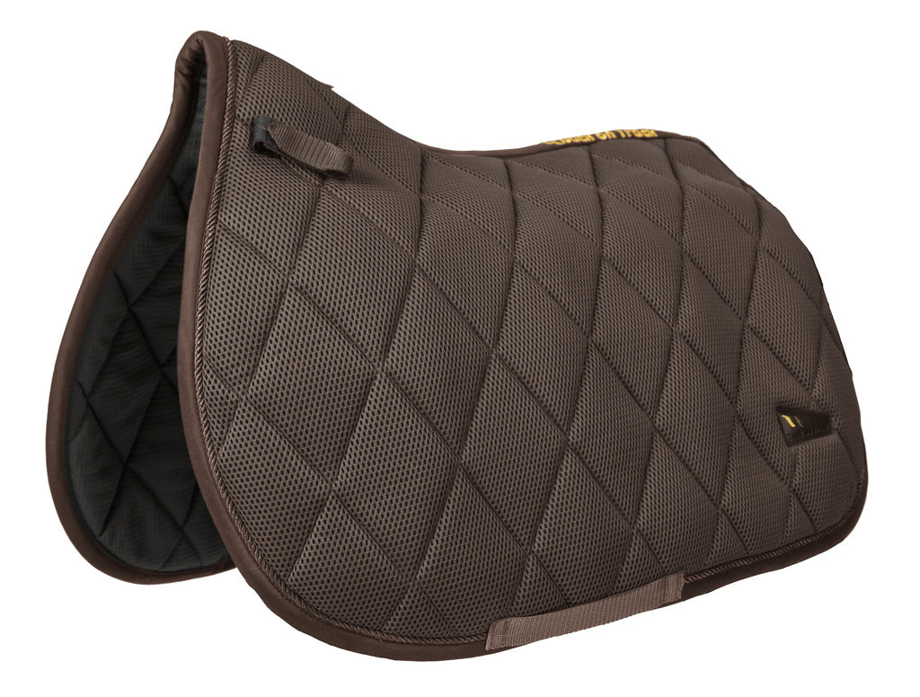 Back On Track Airflow Saddle Pad #colour_brown
