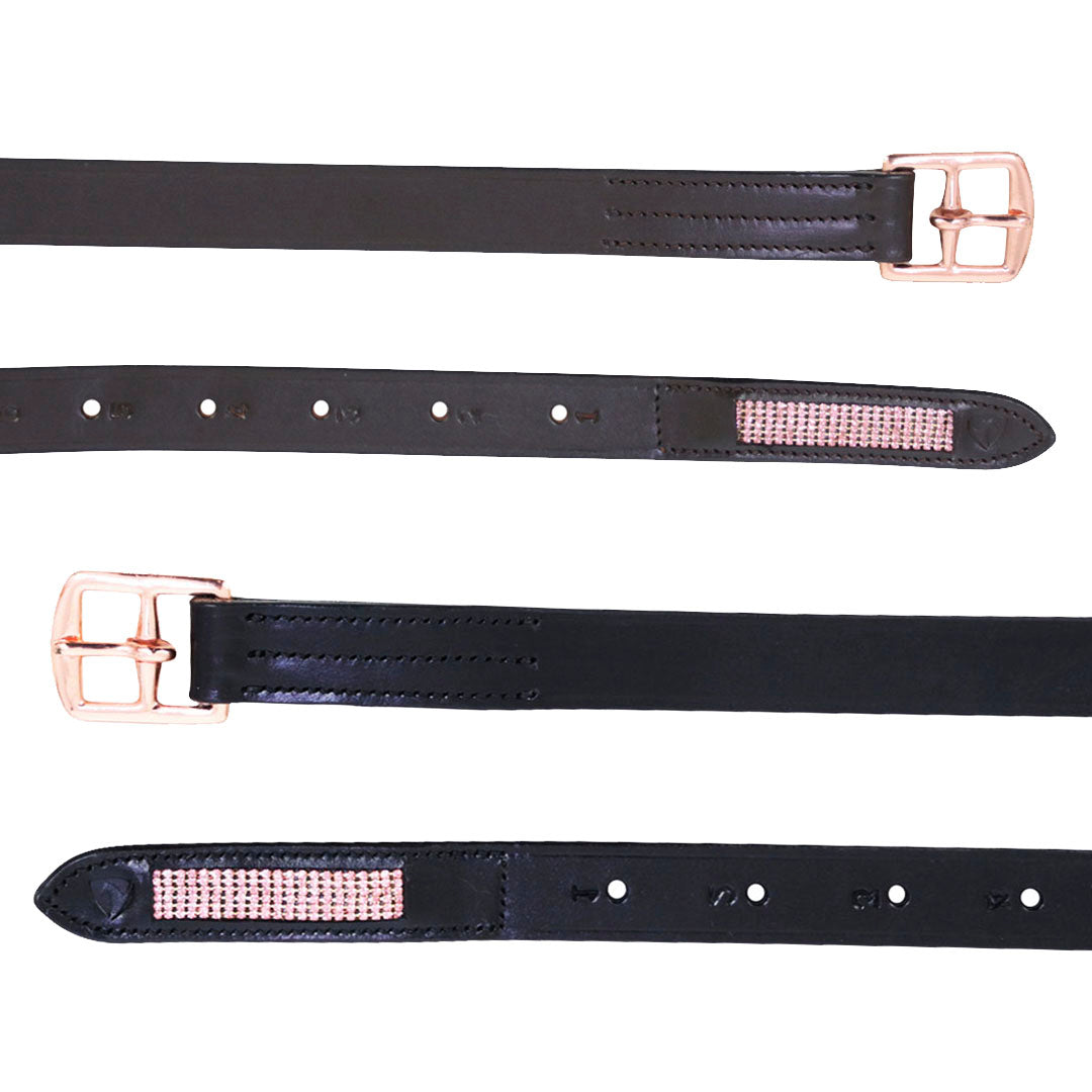 Hy Equestrian Rosciano Rose Gold Detalle Shitrup Leathers