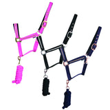 Hy Ecuestian Sparkling Head Collar & Lead Rope Set