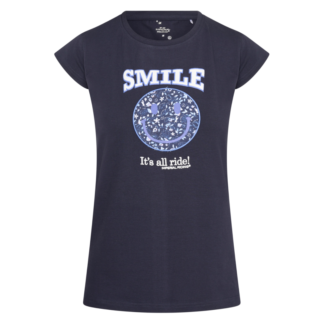 Camiseta de flores sonrientes de montar imperial