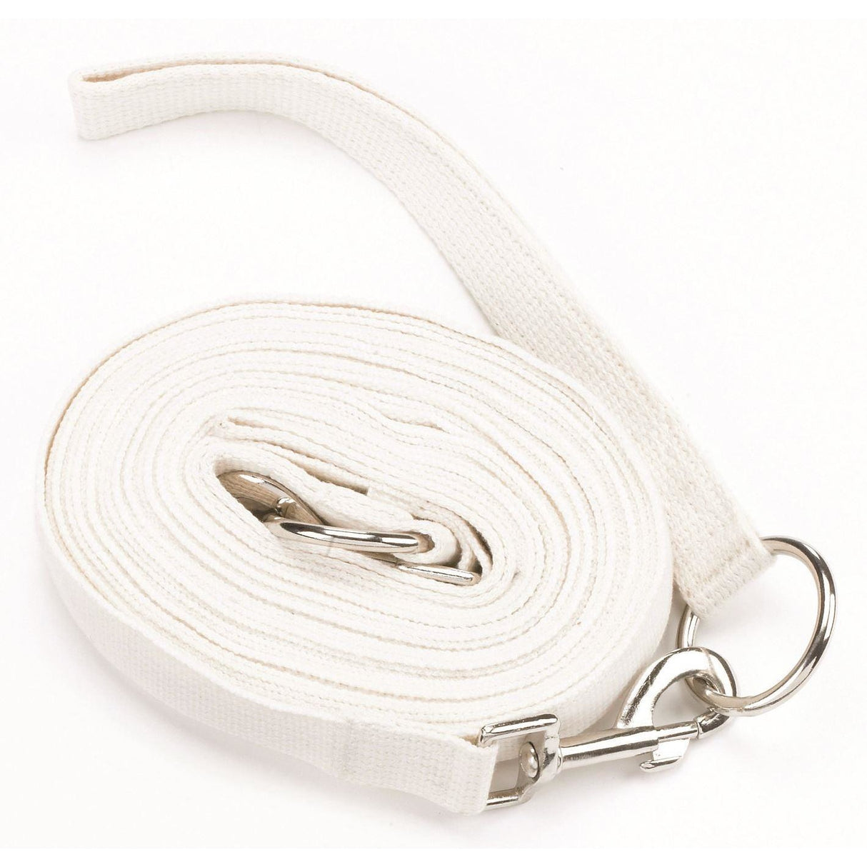 Hy Draw Reins con clips - White - 13 '