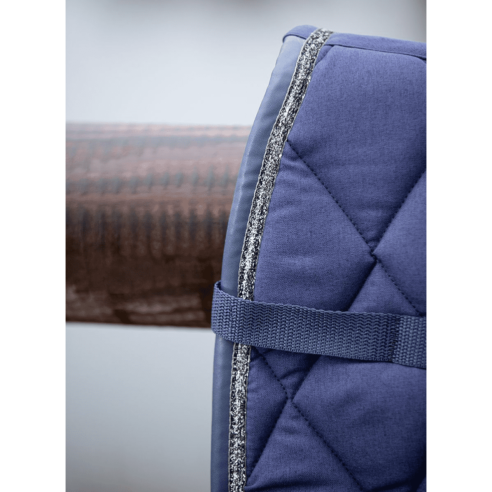 HKM Glossy Style Saddle Cloth #colour_deep-blue