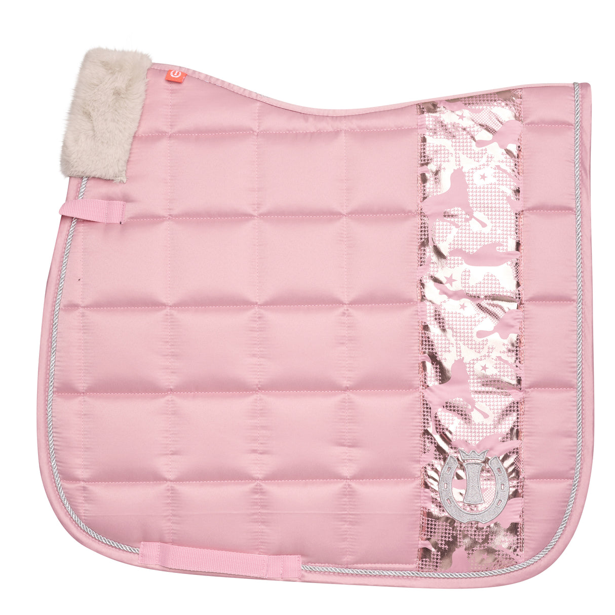 Imperial Riding Ambient Hide And Ride Dressage Saddle Pad #colour_classy-pink